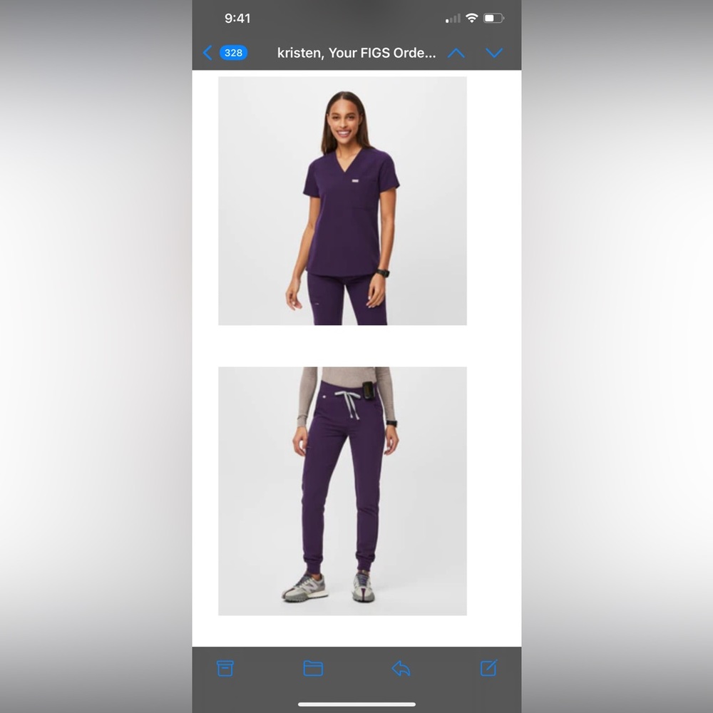 brand new figs scrubs
